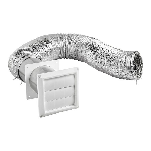 4" x 8' UL 2158A Transition Duct Louvered Vent Kit