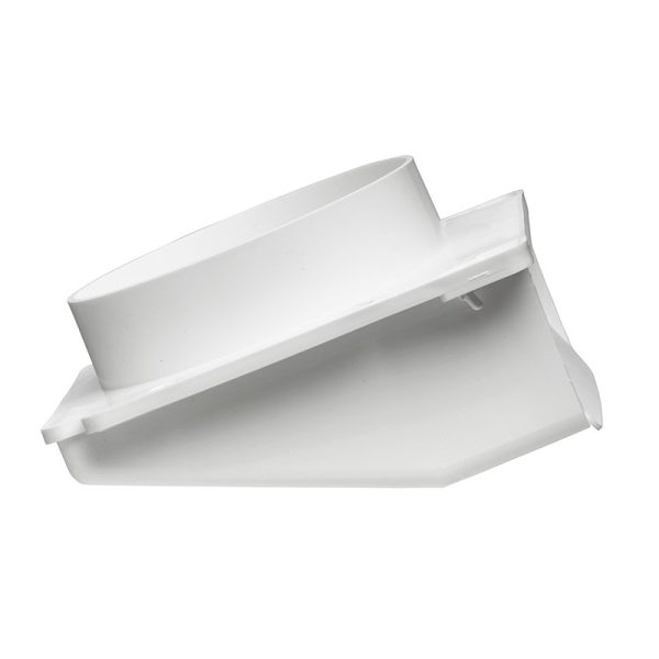 4" White Plastic Under Eave Vent
