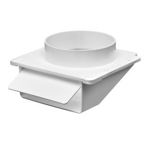 4" White Plastic Under Eave Vents