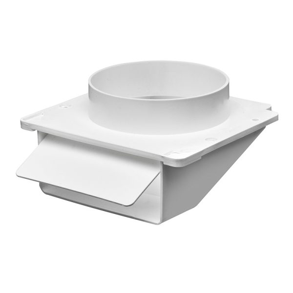4" White Plastic Under Eave Vents