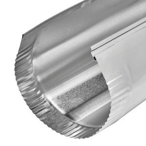 4" Aluminum Snap-Lock Pipe in 24" Length