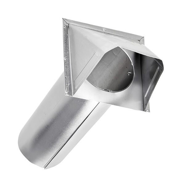 Aluminum Wall Exhaust Hood Dryer Vent - Damper - 11 inch Pipe - Bottom Front