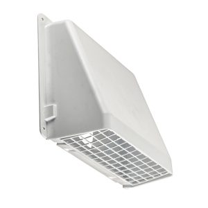 6" White Plastic Wall Caps in Bulk