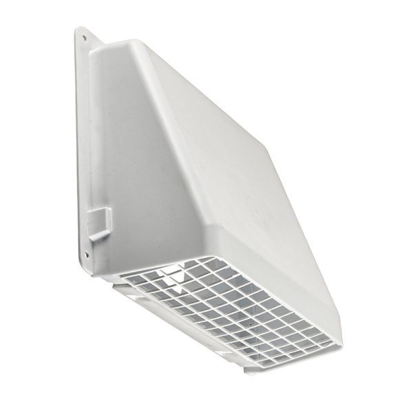 6" White Plastic Wall Caps in Bulk