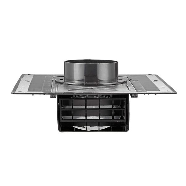 3 inch or 4 inch Black ABS Plastic Roof Exhaust Bath Fan Vent - Damper - Screen - Upside Down