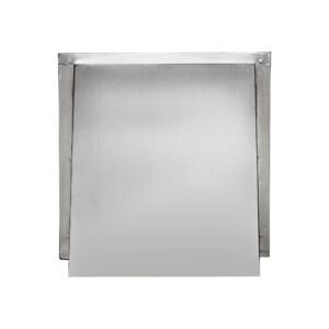 Aluminum Wall Exhaust Hood Exhaust Vent - Spring Damper - 3 inch Pipe - Front