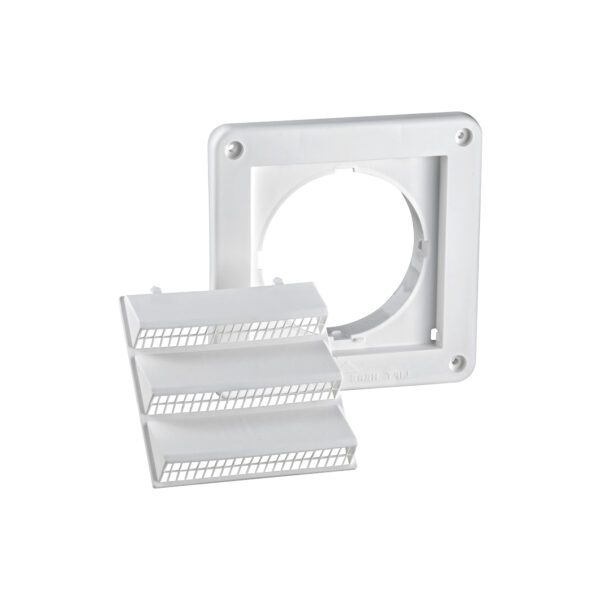 White Plastic Fresh Air Intake Vent (Rain Guard) - Unassembled
