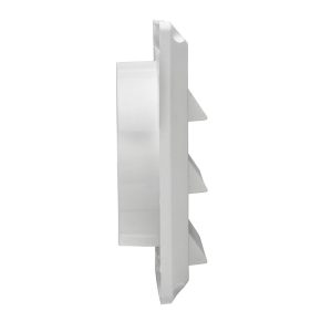 4" White Plastic Air Intake Louver Venting