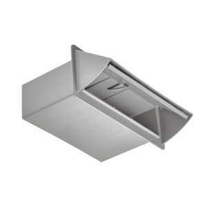 3 1/4" x 10" Gray Plastic Wall Cap Part