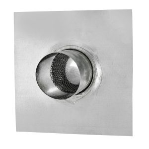 Galvanized Steel Mushroom Roof Vent (No Damper) - Screen - 3 inch Pipe – Bottom