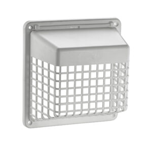 White Plastic Universal Hinged Vent Guard - Closed