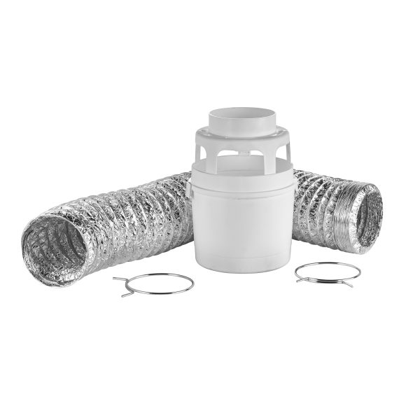 Indoor Electric Clothes Dryer Lint Trap Kit - Components