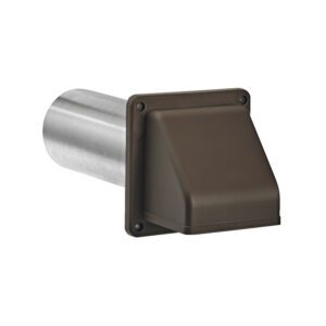 4 inch Wall Exhaust Hood Dryer Vent - 11 inch Pipe - Front
