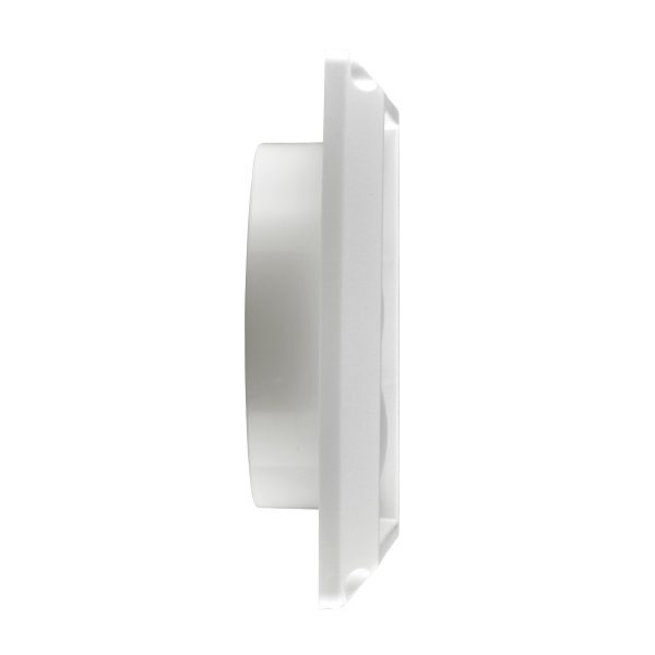 4" White Plastic Louvered Vent