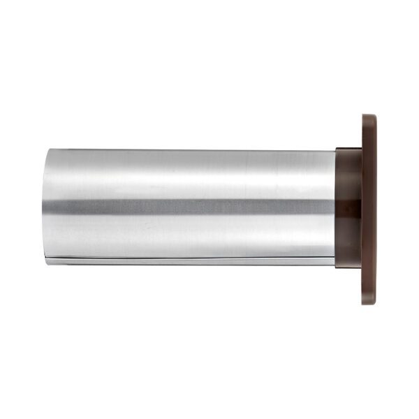 Brown Plastic Wall Exhaust Louvered Dryer Vent - 11 inch Pipe - Side
