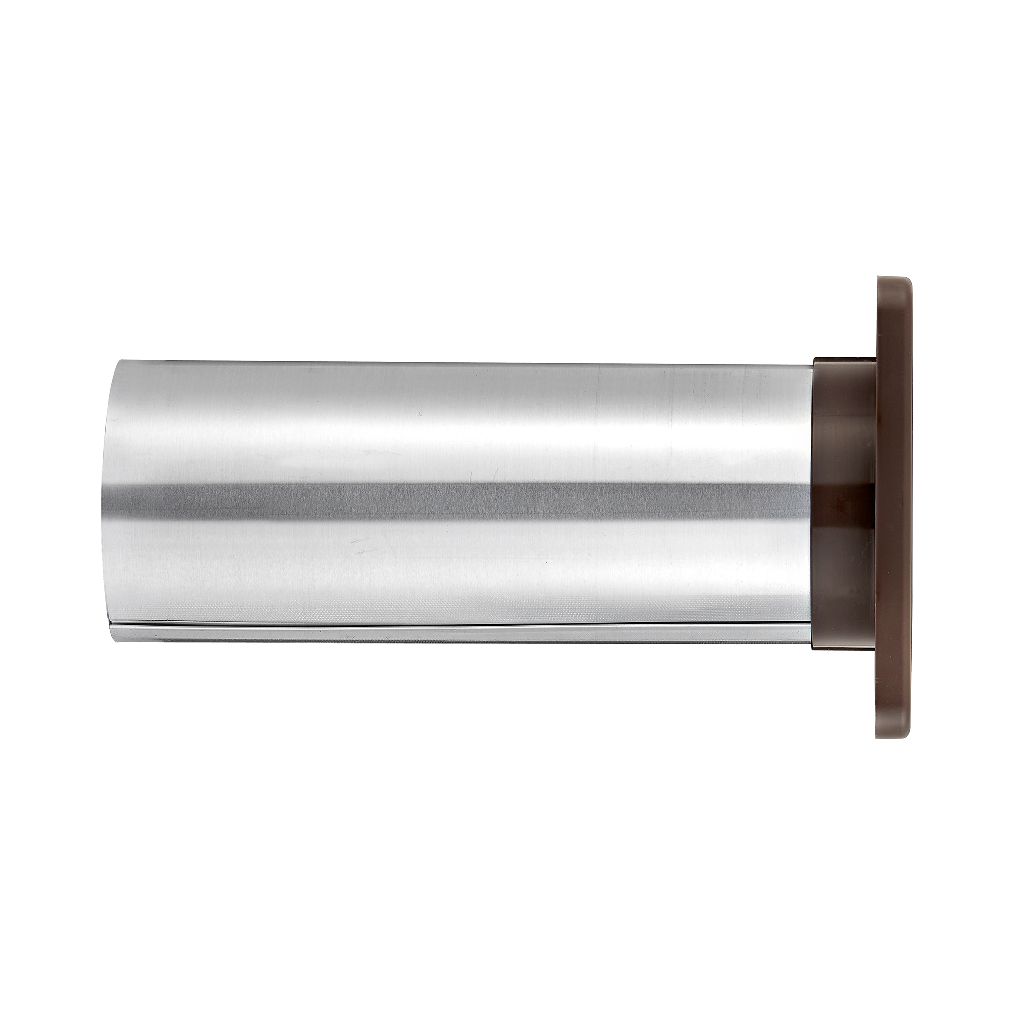 Brown Plastic Wall Exhaust Louvered Dryer Vent - 11 inch Pipe - Side
