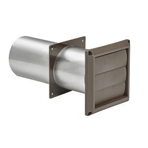 4" Brown Plastic Louvered Venting