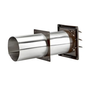 4" Brown Plastic Louvered Vents