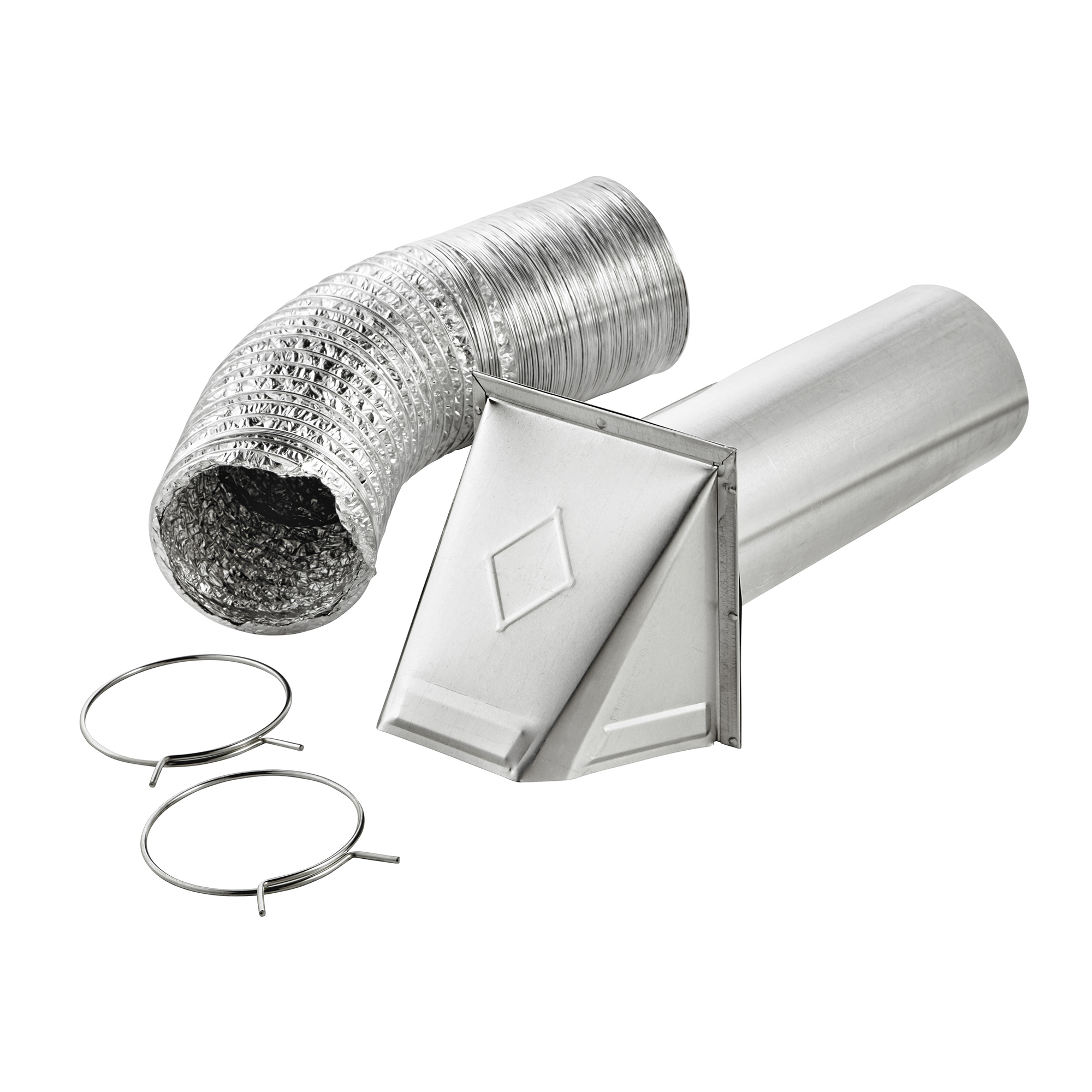 4" x 5' UL 2158A Transition Duct Preferred Hood Vent Complete Kit