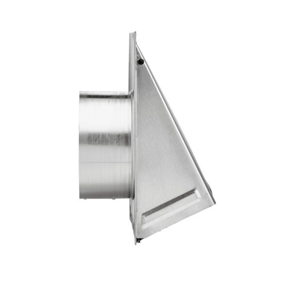 6 inch Wall Exhaust Hood Bath Fan Vent - Damper - Screen - 3 inch Pipe - Side