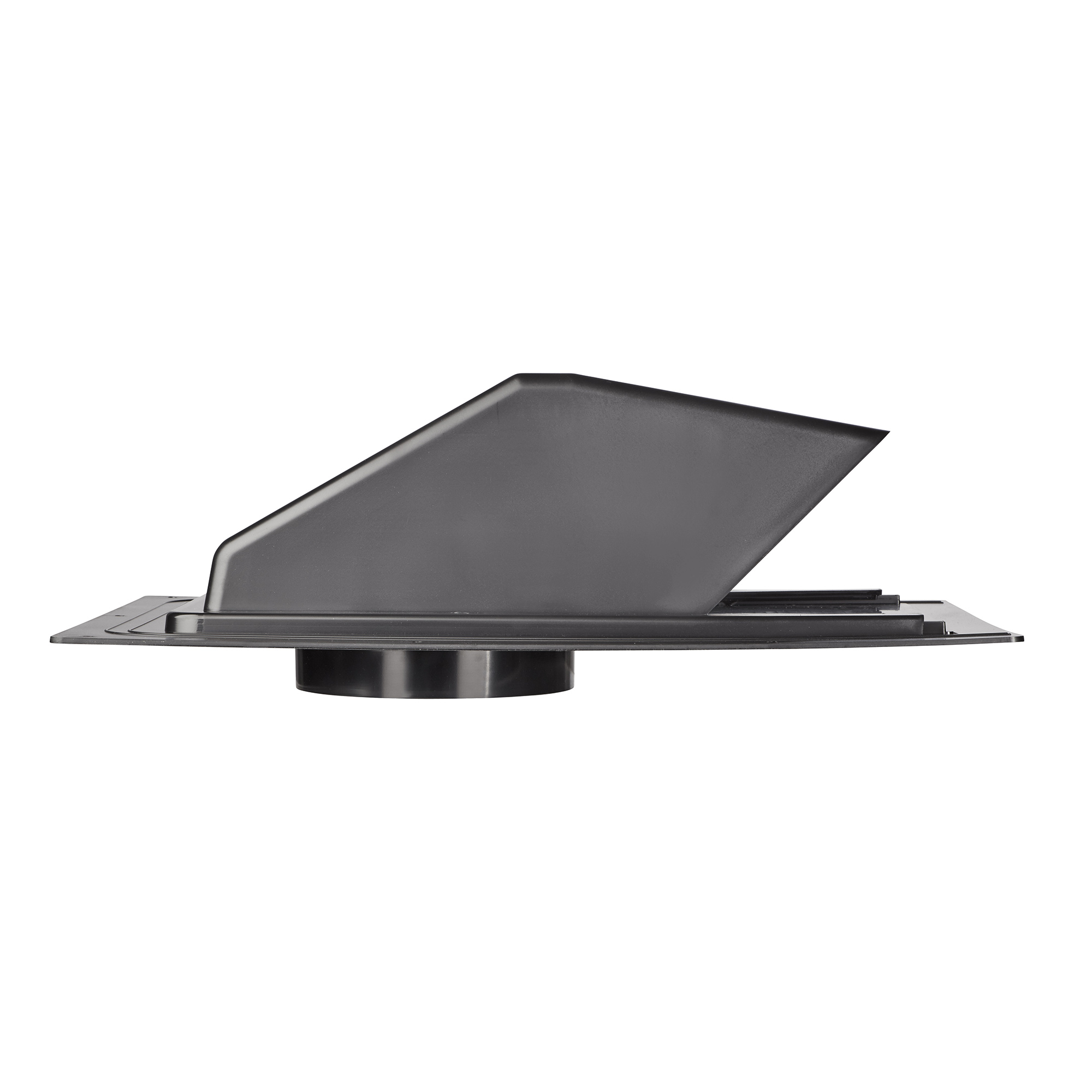 Black ABS Plastic Roof Exhaust Vent - Damper - Screen - Side 5