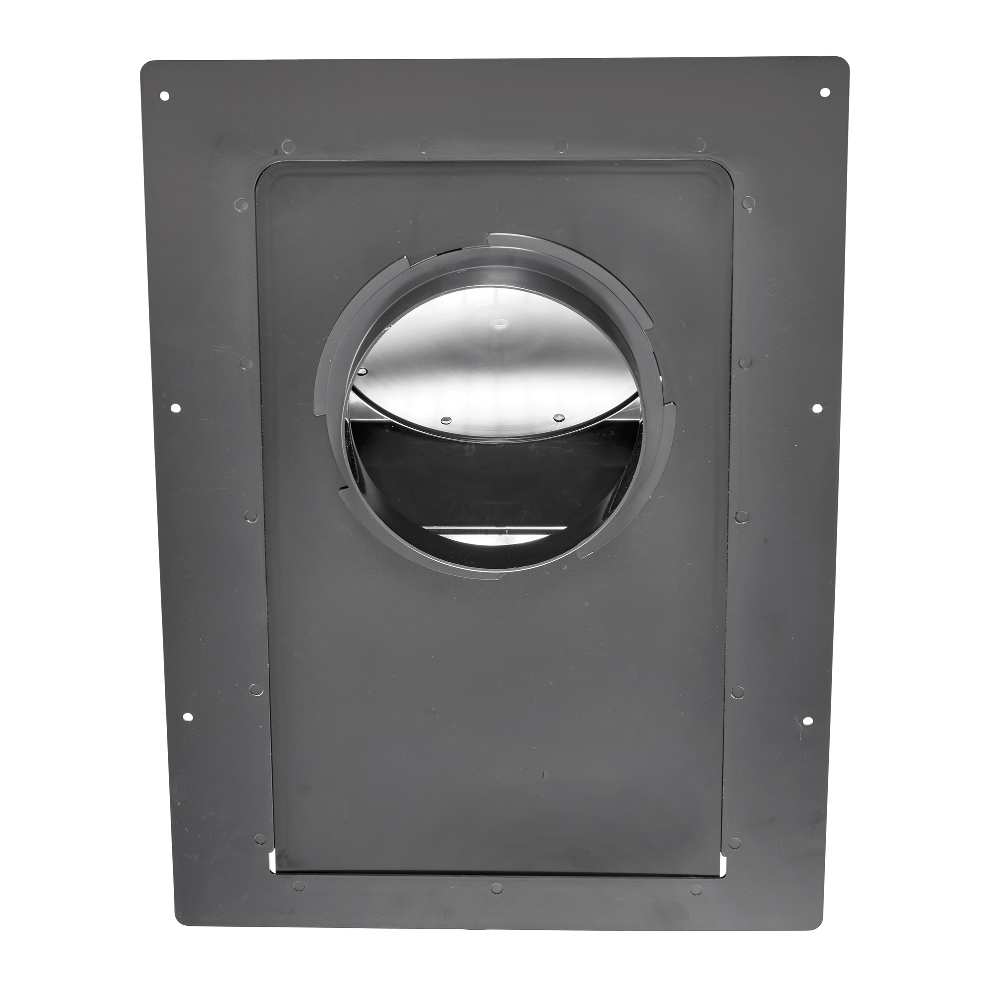 Black ABS Plastic Roof Exhaust Vent - Damper - Screen - Bottom 3