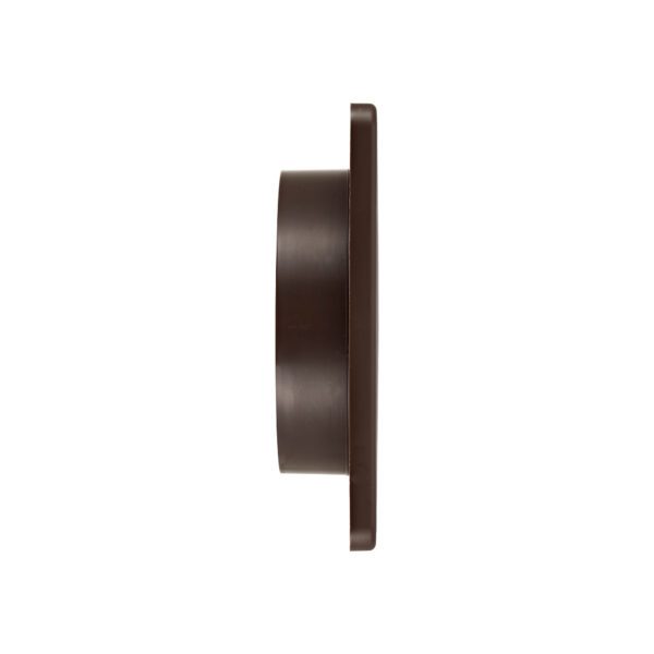 Brown Plastic Wall Exhaust Louvered Bath Fan Vent - Side