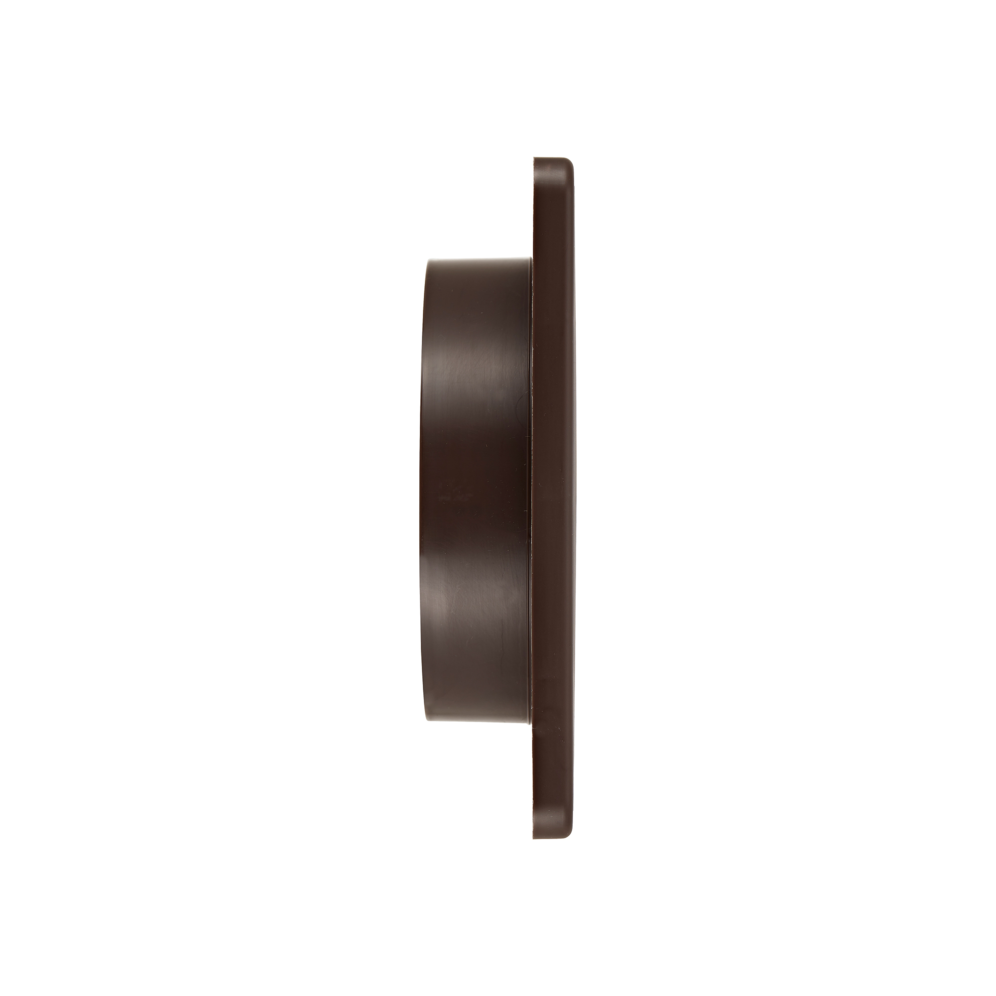 361B-03 Brown Plastic Wall Exhaust Louvered Bath Fan Vent - Side