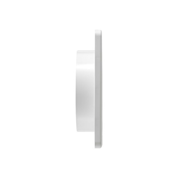 4 inch White Plastic Exhaust Vent (Louvered) - Side
