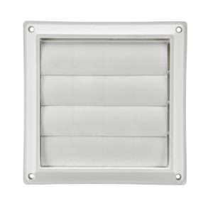 5" White Plastic Louvered Venting