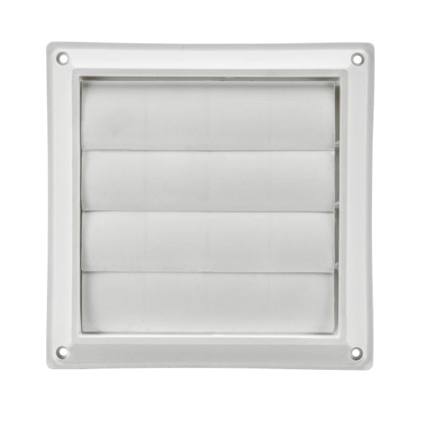 5" White Plastic Louvered Venting