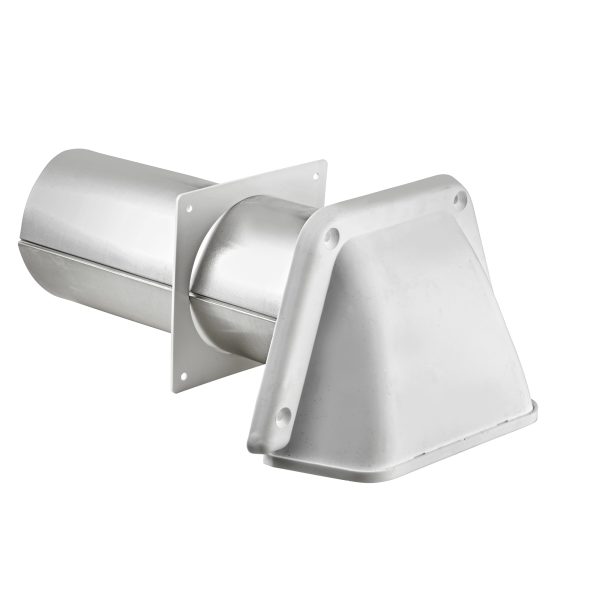 4" White Plastic Low Profile Premium Vent Hood Part 1472