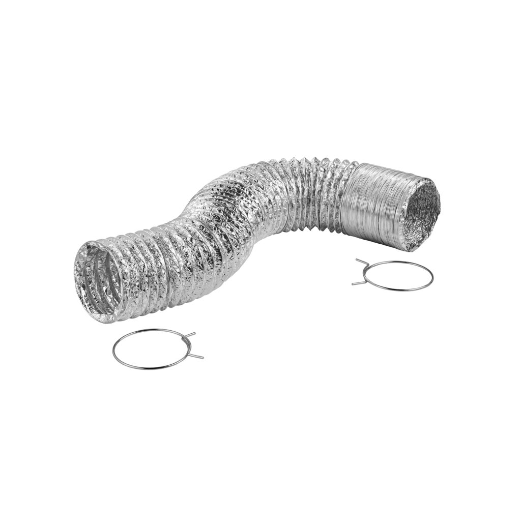 4 inch x 5 foot UL 2158A Clothes Dryer Transition Foil Flex Duct Kit