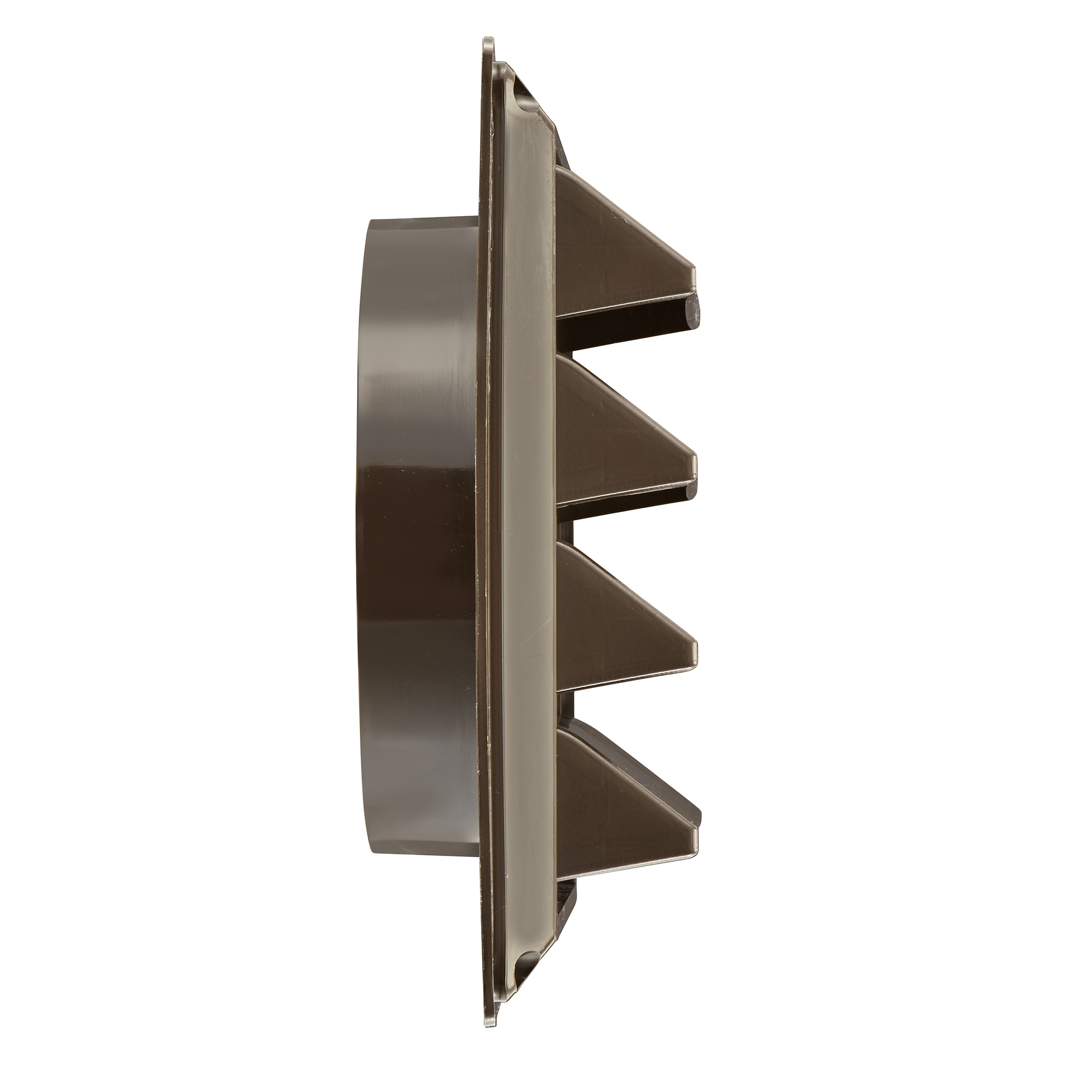 6" Brown Plastic Air Intake Louver Vent - Item #606B