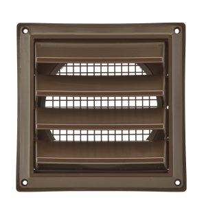 6" Brown Plastic Air Intake Louver Vent Part 606B