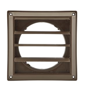 6" Brown Plastic Louvered Vent Manufacturer 361B