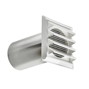 6" White Plastic Air Intake Louver Vent 606WTP