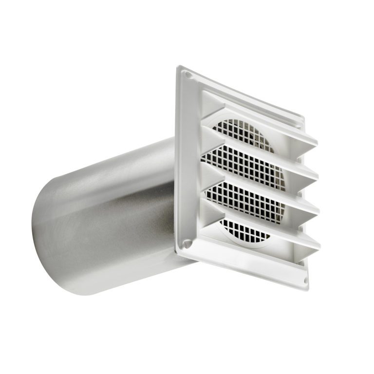 6" White Plastic Air Intake Louver Vent Item 606WTP