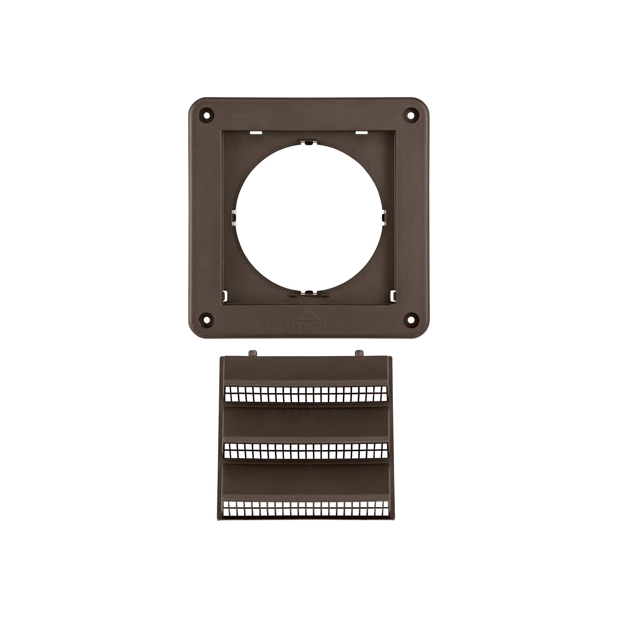 604B-04 Plastic Fresh Air Intake Vent (Rain Guard) - Removable Screen - Unassembled