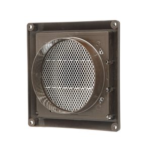 4" Brown Plastic Air Intake Louver Vent