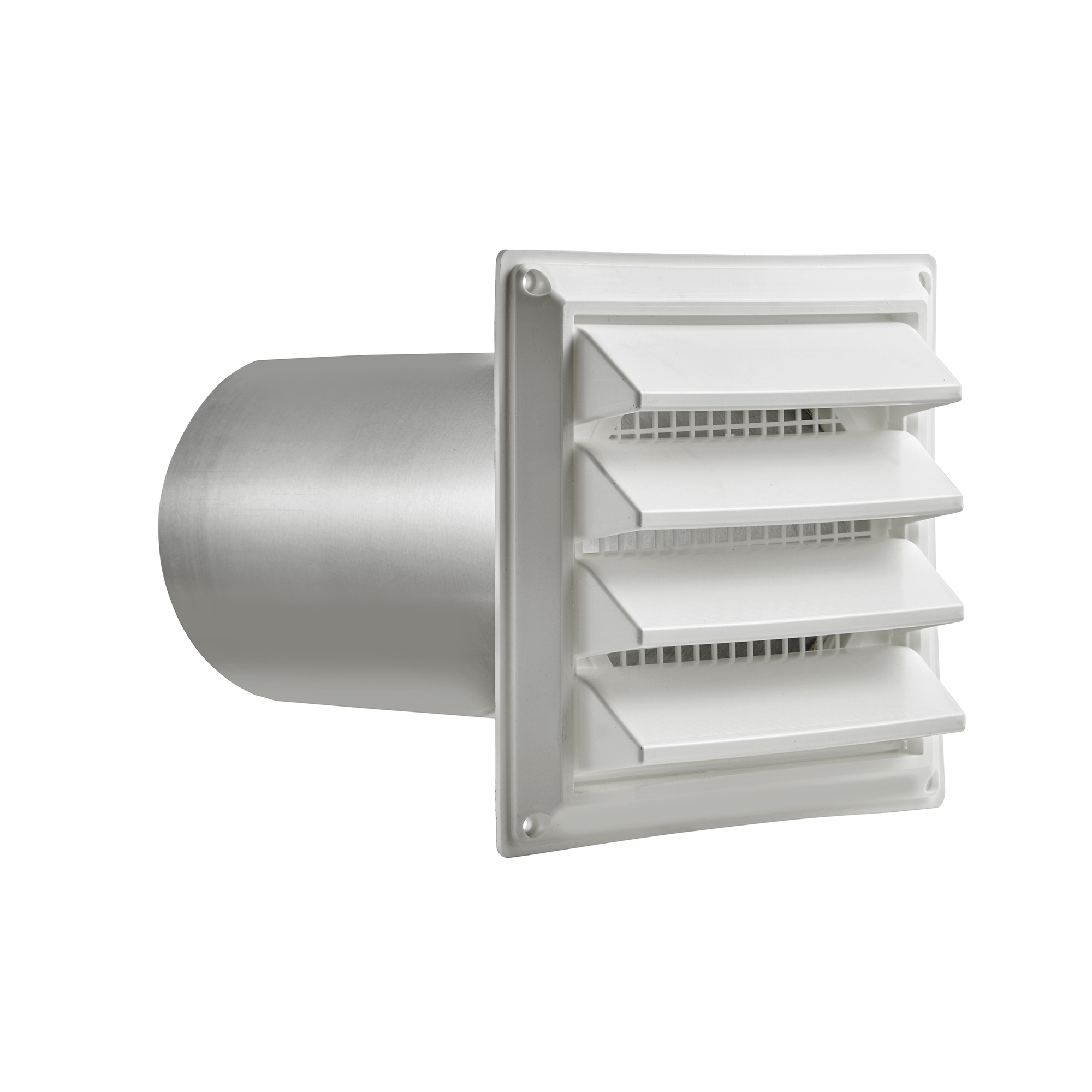 6" White Plastic Air Intake Louver Vent Item 606WTP