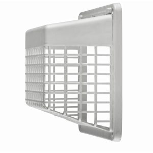 White Plastic Hinged Vent Guard 1491