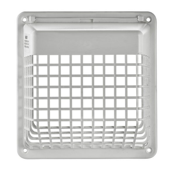 White Plastic Universal Hinged Vent Guard Part 1491