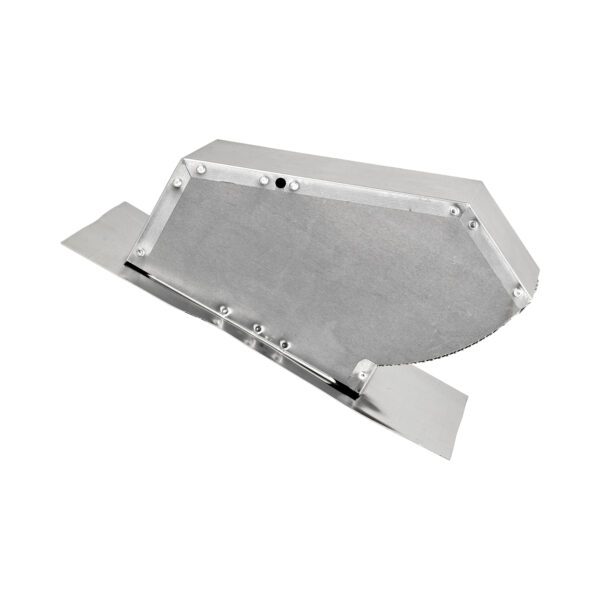 Aluminum Roof Exhaust Vent - Damper - Screen - Flush Mount - Side