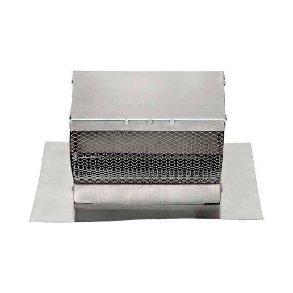 Aluminum Roof Exhaust Vent - Damper - Screen - Flush Mount - Front