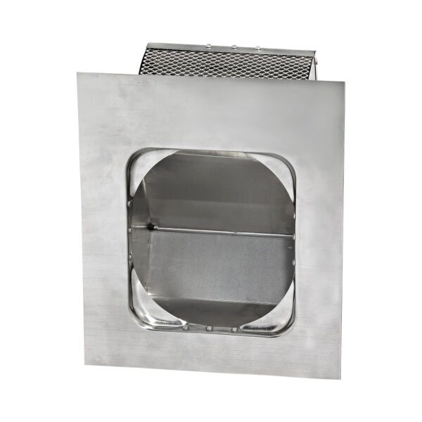 Aluminum Roof Exhaust Vent - Damper - Screen - Flush Mount - Bottom
