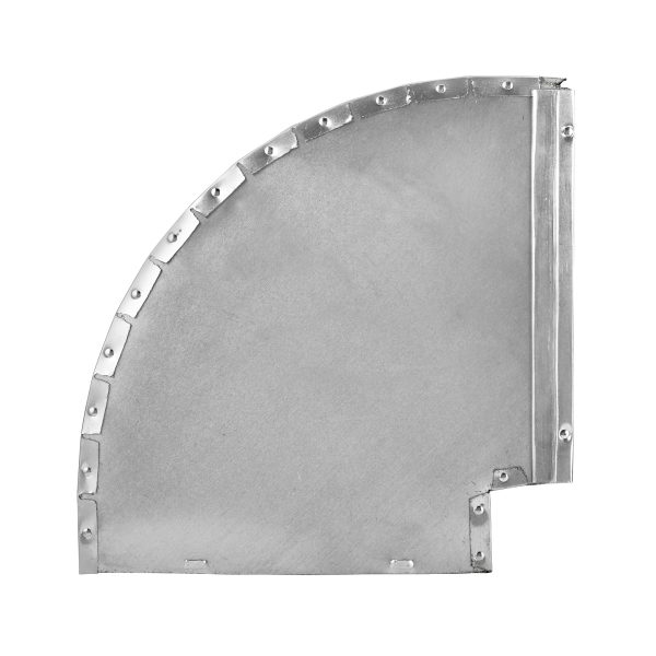 3 1/4" x 10" Galvanized Flat Elbows Item 1050