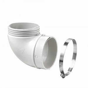 4" Plastic Quick Fit Elbow Kit - 90 Degree