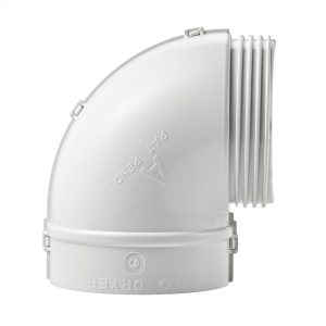 4" Plastic Quick Fit Elbow Kit - 90 Degree Angle