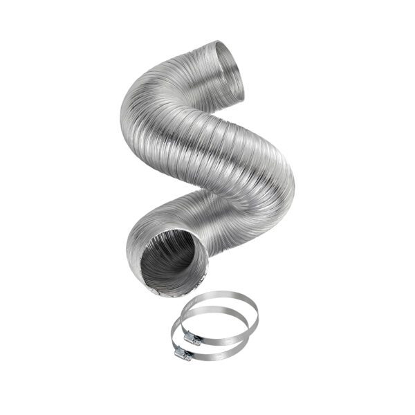 4 inch x 8 foot UL 2158A Clothes Dryer Transition Semi-Rigid Duct Kit (Retail) - Contents